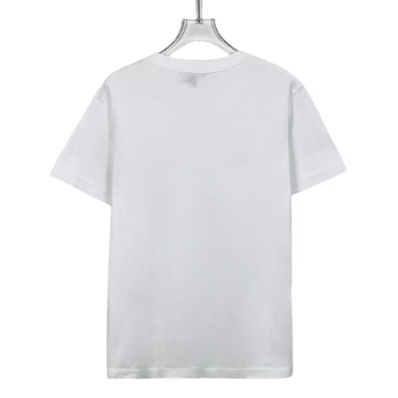 Louis Vuitton White T-Shirt With Yellow "V" & Louis Patch Mens L - Picture 2 of 8